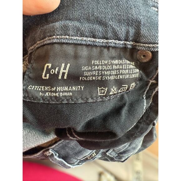 Citizens of Humanity Avedon Rocket High Rise Skinny Jeans Black Womens Size 25 - Picture 15 of 15